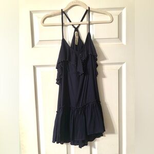 Free People, Beaded, Ruffled, Tank Top